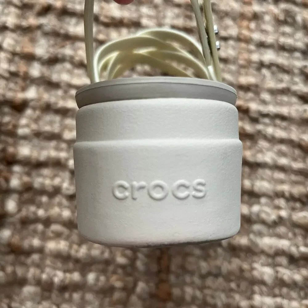 Crocs Brooklyn Strappy Low Wedge Sandals Womens 8 Cream LiteRide Platform